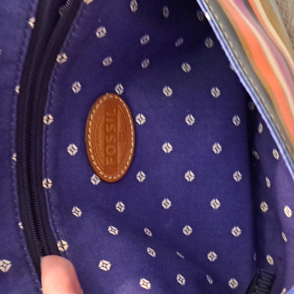 Fossil KeyPer Crossbody Bag Multicolor Stripes - Picture 7 of 7